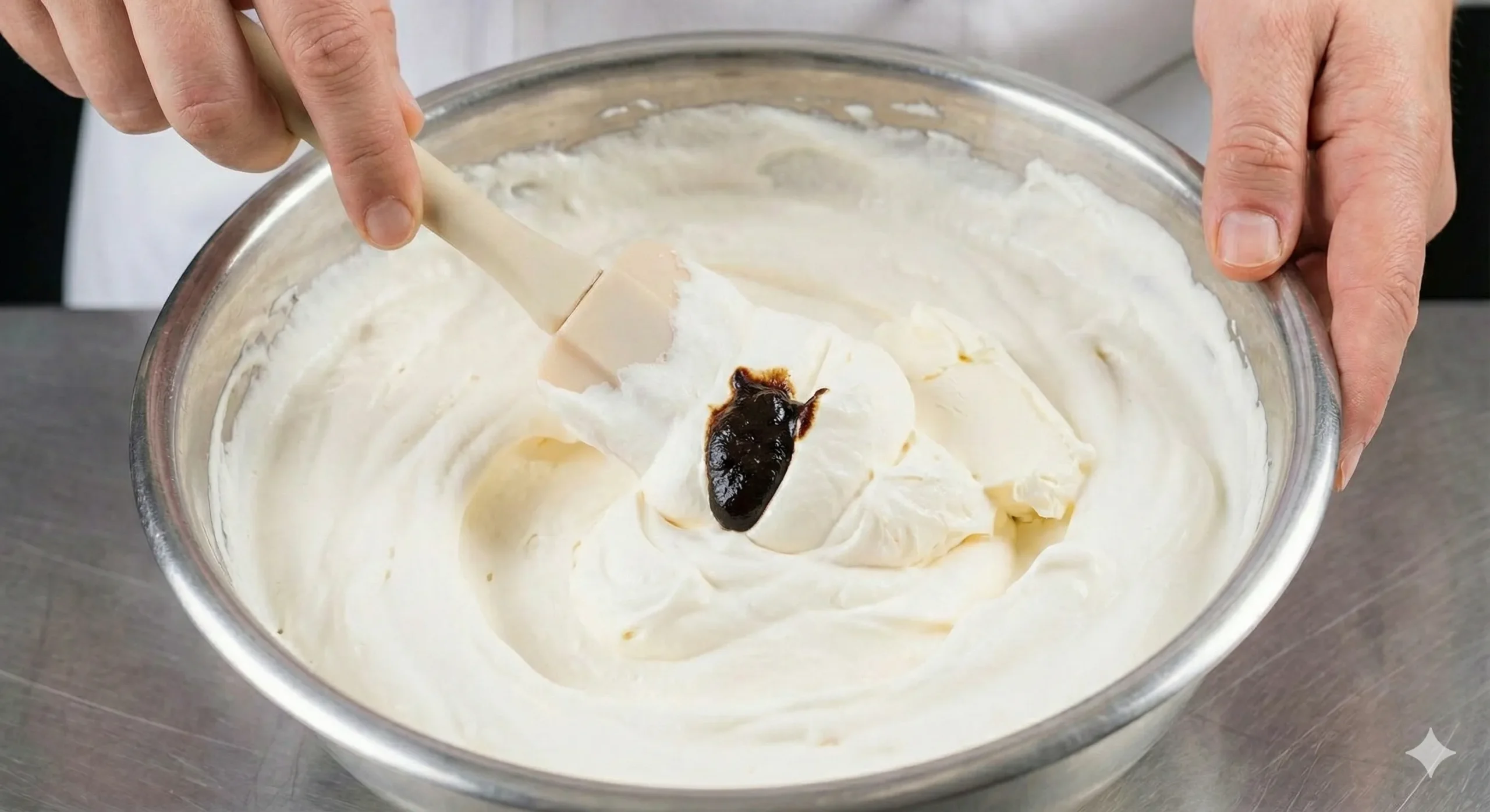 طعمدار کردن خامه قنادی